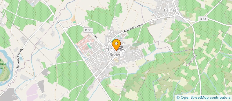 localisation de l'entreprise ENTREPRISE LECLAIRE  THEZAN-LES-BEZIERS