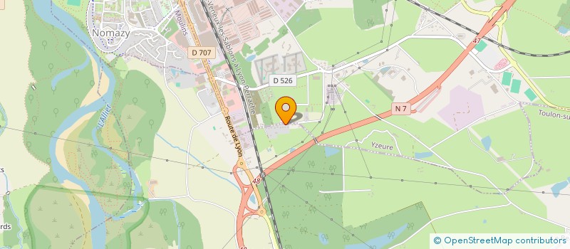 localisation de l'entreprise ENTREPRISE LECLERCQ  YZEURE