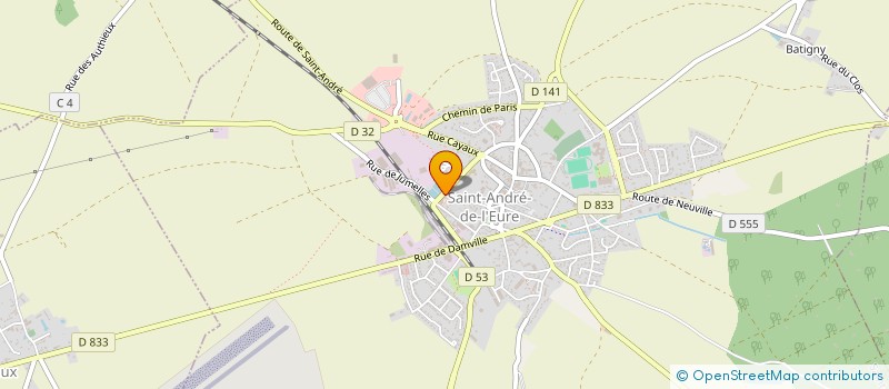 localisation de l'entreprise ENTREPRISE LEDEIN  SAINT-ANDRE-DE-L'EURE