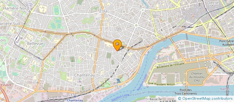 localisation de l'entreprise ENTREPRISE LEDENVIC à NANTES
