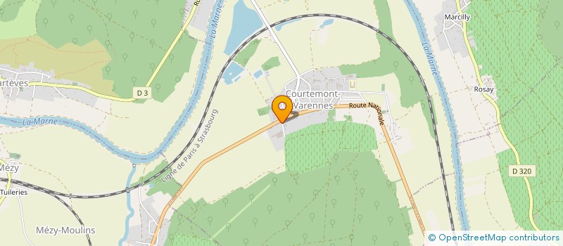 localisation de l'entreprise ENTREPRISE LEFEBURE ET FILS à COURTEMONT-VARENNES