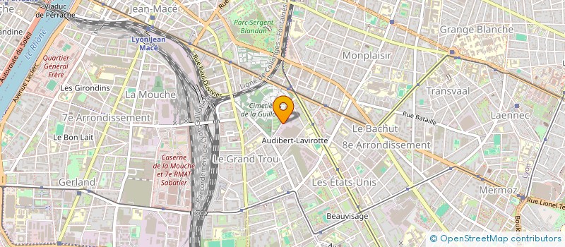 localisation de l'entreprise ENTREPRISE LEFORT ET DUBOST  LYON