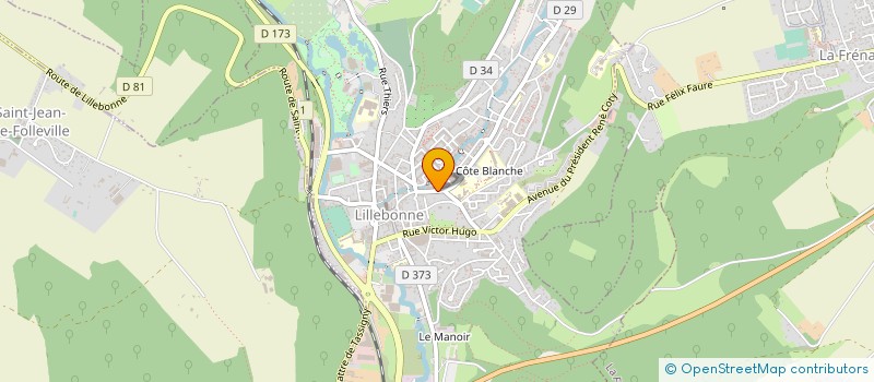 localisation de l'entreprise ENTREPRISE LEFRANCOIS à LILLEBONNE