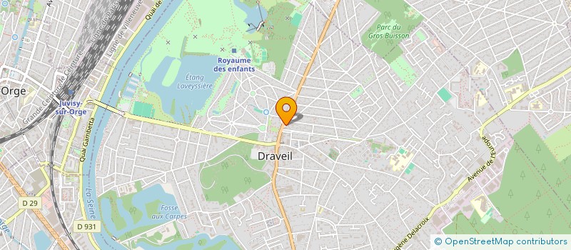 localisation de l'entreprise ENTREPRISE LEGRAND à DRAVEIL