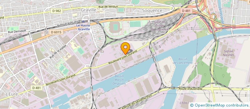 localisation de l'entreprise ENTREPRISE LEPINE à LE HAVRE