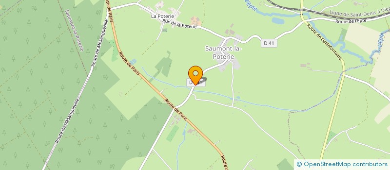 localisation de l'entreprise ENTREPRISE LEROY à SAUMONT-LA-POTERIE