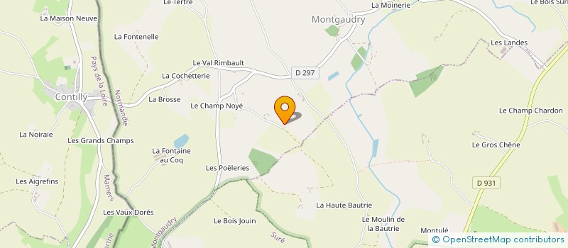 localisation de l'entreprise ENTREPRISE LES BRUYERES à SAINT-JOUIN-DE-BLAVOU