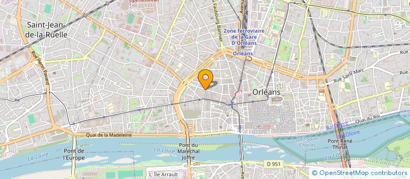 localisation de l'entreprise ENTREPRISE LES COMPAGNONS MACONS SARL à ORLEANS