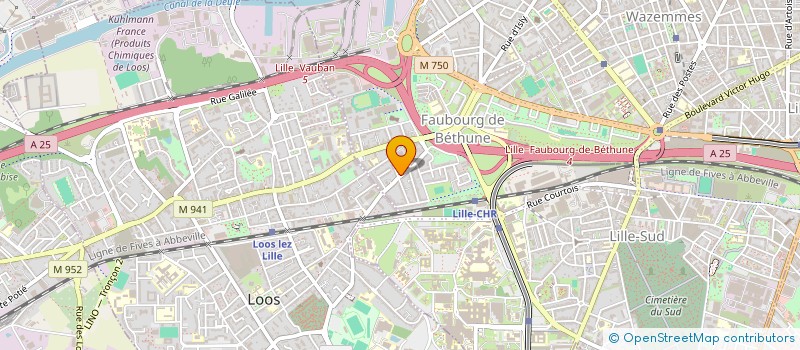 localisation de l'entreprise ENTREPRISE LESUPERBE  LILLE