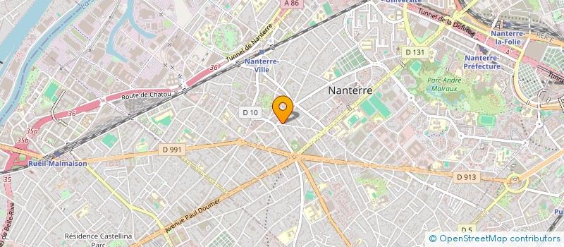 localisation de l'entreprise ENTREPRISE LEVE à NANTERRE