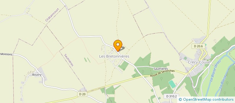 localisation de l'entreprise ENTREPRISE LEVEILLE à SAULNIERES