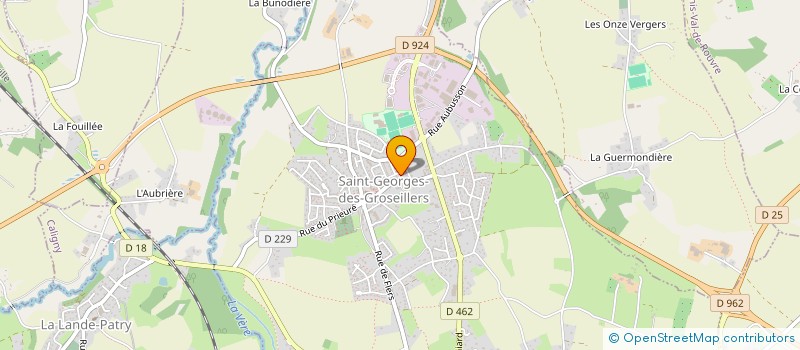 localisation de l'entreprise ENTREPRISE LEVERRIER à SAINT GEORGES DES GROSEILLERS