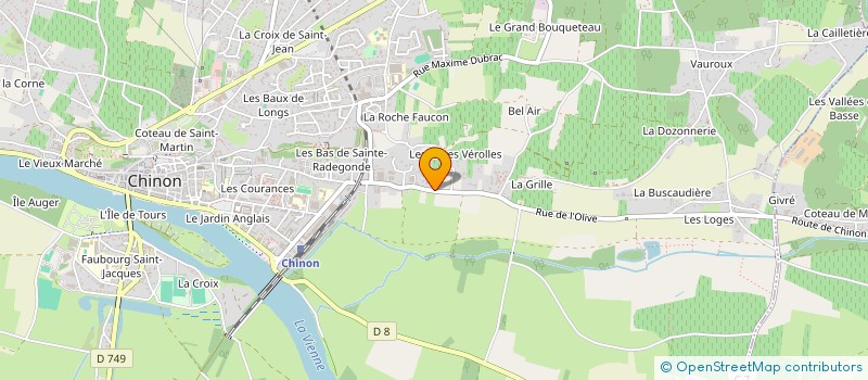 localisation de l'entreprise ENTREPRISE LEYLAVERGNE  CHINON