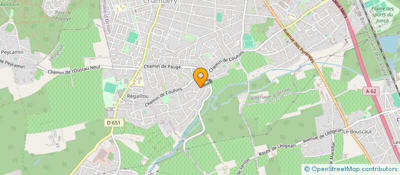 localisation de l'entreprise ENTREPRISE LHERISSON  VILLENAVE-D'ORNON