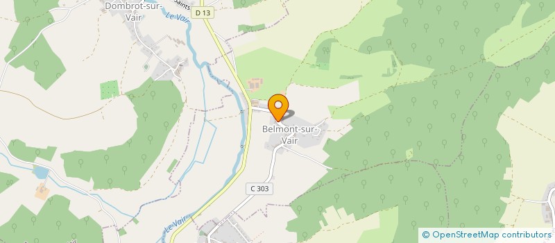 localisation de l'entreprise ENTREPRISE LIEGEROT à BELMONT-SUR-VAIR