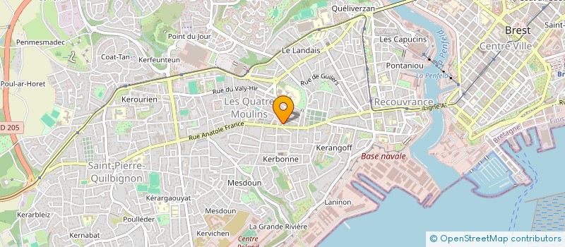 localisation de l'entreprise ENTREPRISE LIMA-PROJET PEINTURE à BREST
