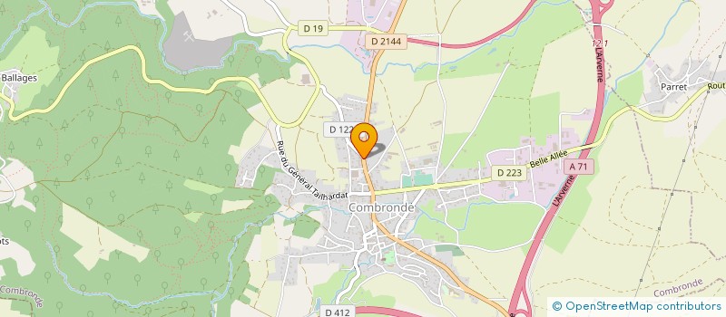 localisation de l'entreprise ENTREPRISE LINDRON  COMBRONDE