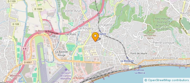 localisation de l'entreprise ENTREPRISE LINGUA à CANNES