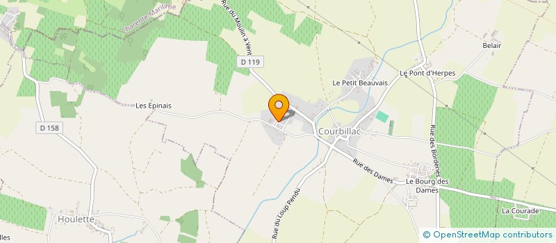 localisation de l'entreprise ENTREPRISE LINLAUD DOMINIQUE  LES METAIRIES