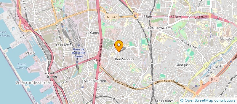 localisation de l'entreprise ENTREPRISE LINO à MARSEILLE