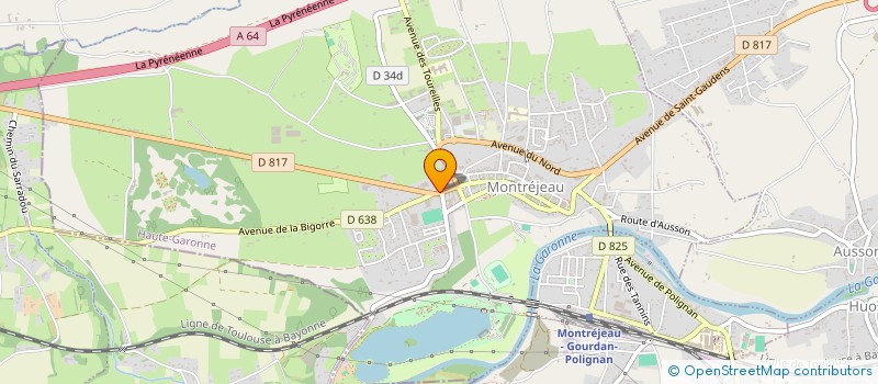 localisation de l'entreprise ENTREPRISE LIONEL GUILHEM à MONTREJEAU