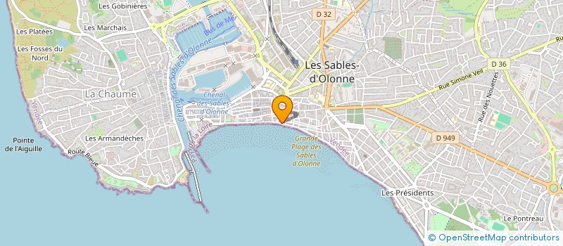 localisation de l'entreprise ENTREPRISE LIOPE à LES SABLES D'OLONNE