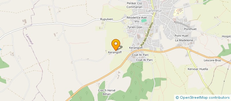 localisation de l'entreprise ENTREPRISE LIVOLANT SARL  LANMEUR