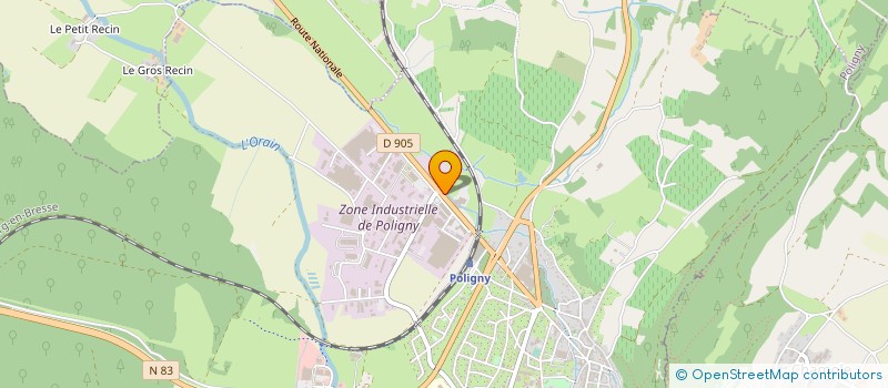 localisation de l'entreprise ENTREPRISE LOCATI  POLIGNY