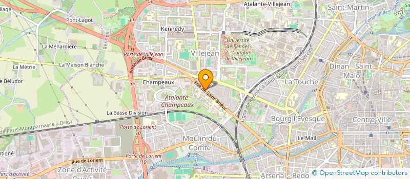 localisation de l'entreprise ENTREPRISE LOQUET  RENNES