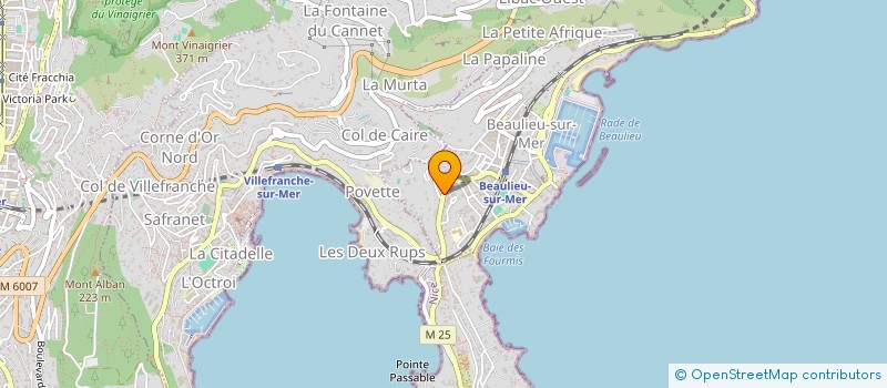 localisation de l'entreprise ENTREPRISE LORENZI à BEAULIEU-SUR-MER