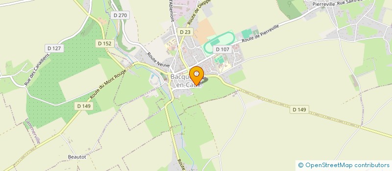 localisation de l'entreprise ENTREPRISE LORGERIL MILLOUR  BACQUEVILLE-EN-CAUX