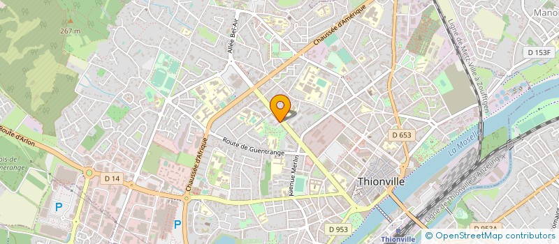 localisation de l'entreprise ENTREPRISE LORRAINE D'INTERIM à THIONVILLE