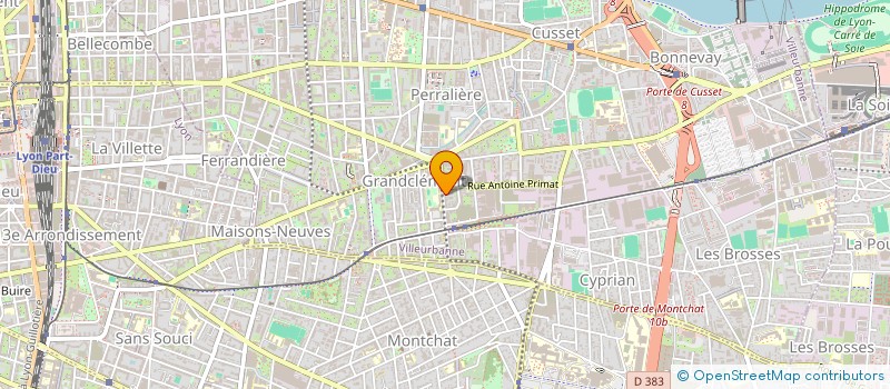 localisation de l'entreprise ENTREPRISE LOSA  VILLEURBANNE