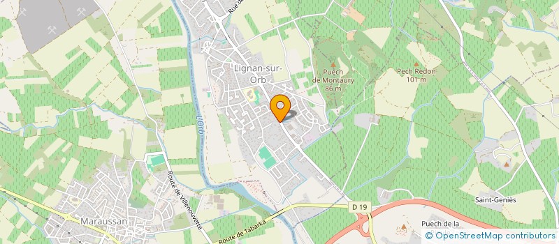 localisation de l'entreprise ENTREPRISE LOUBIERE  LIGNAN-SUR-ORB