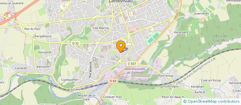 localisation de l'entreprise ENTREPRISE LOUIS BOTHOREL SA à LANDIVISIAU