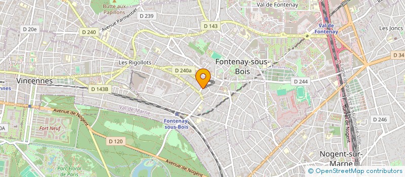 localisation de l'entreprise ENTREPRISE LOUVRADOUX à FONTENAY SOUS BOIS