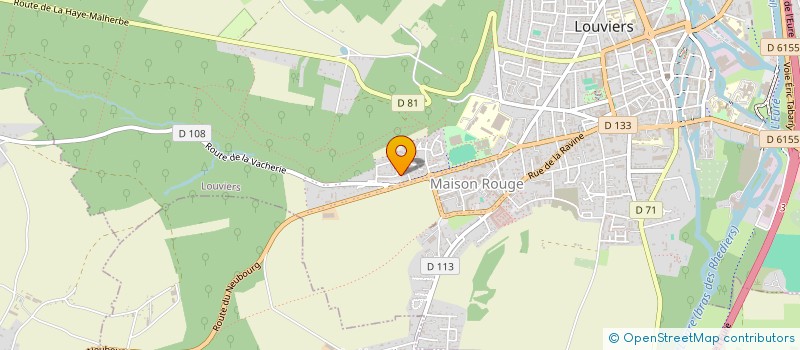 localisation de l'entreprise ENTREPRISE LUCAS & FRERES  LOUVIERS