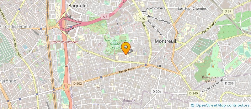 localisation de l'entreprise ENTREPRISE LUCKI EURL à MONTREUIL