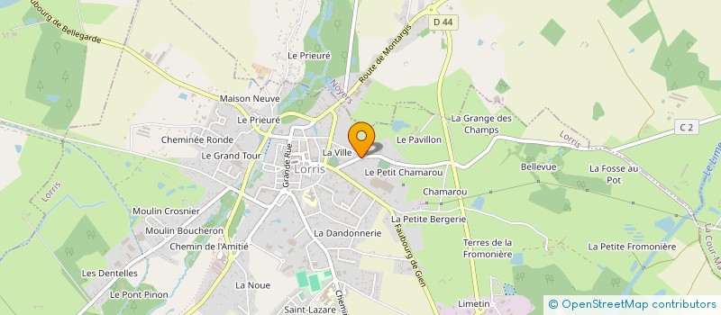 localisation de l'entreprise ENTREPRISE LUDO QUENTIN  LORRIS