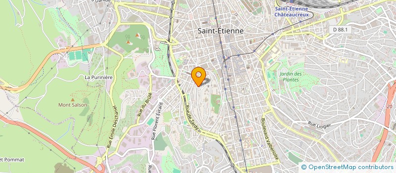 localisation de l'entreprise ENTREPRISE M C F  SAINT-ETIENNE