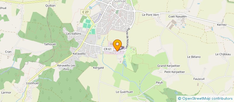 localisation de l'entreprise ENTREPRISE M. SARTHOU à ELVEN