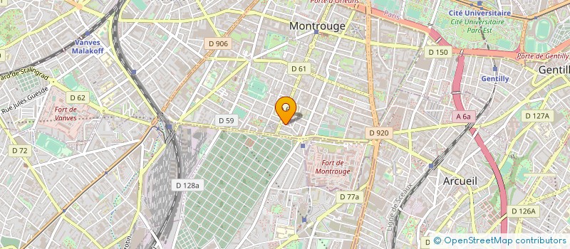 localisation de l'entreprise ENTREPRISE MABEC MACONNERIE  MONTROUGE