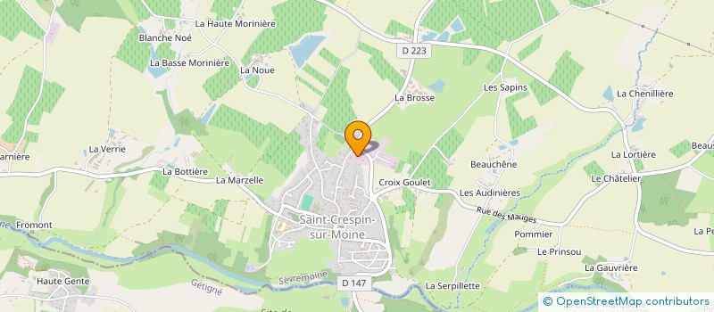 localisation de l'entreprise ENTREPRISE MABIT à SEVREMOINE