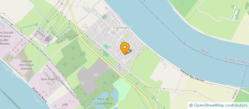 localisation de l'entreprise ENTREPRISE MACONNERIE GENERALE D'AMBES  AMBES