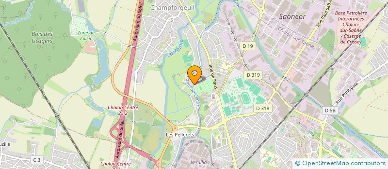 localisation de l'entreprise ENTREPRISE MACONNERIE PAULO ET PEREIRA  CHAMPFORGEUIL