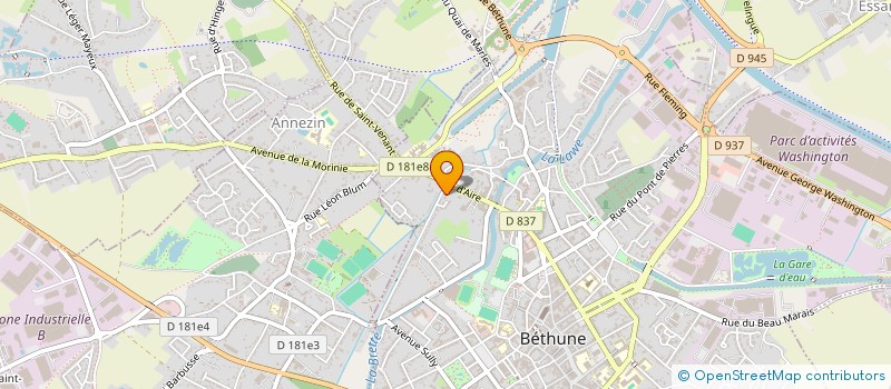 localisation de l'entreprise ENTREPRISE MACONNERIE TAILLE DE PIERRE-EMPTP  BETHUNE