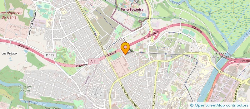 localisation de l'entreprise ENTREPRISE MAHE à ANGERS
