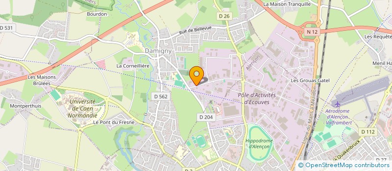 localisation de l'entreprise ENTREPRISE MAILHES ET POTTIER à DAMIGNY