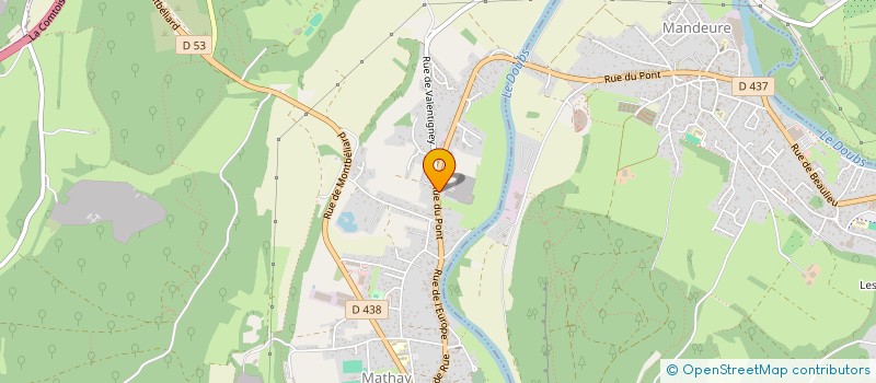 localisation de l'entreprise ENTREPRISE MAIROT ROBERT SA  MATHAY