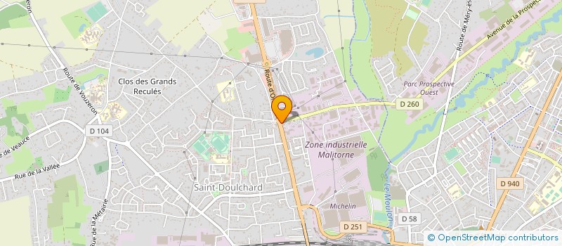 localisation de l'entreprise ENTREPRISE MAISONS DU CHER E.M.C  SAINT-DOULCHARD